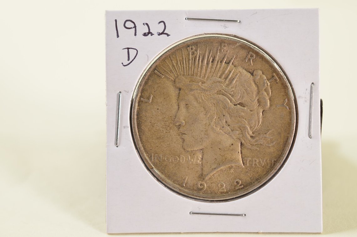 1922 D Peace Silver Dollar