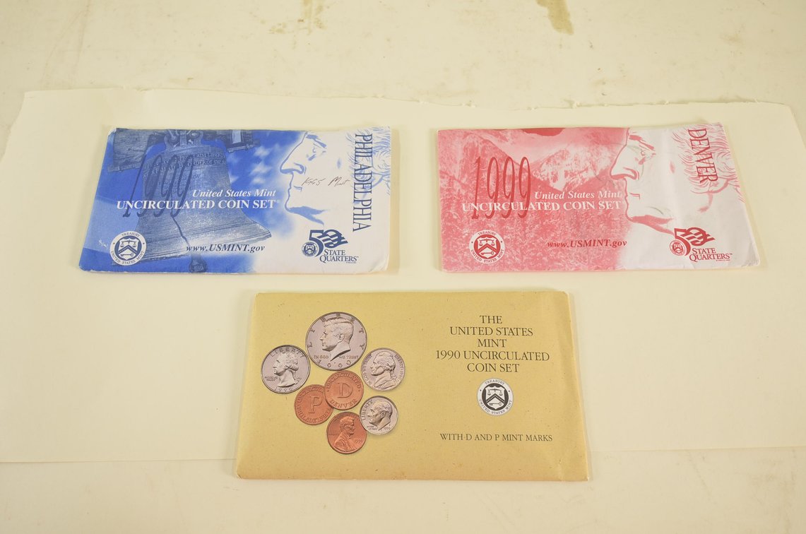 (3) Uncirculated US Mint Coin Sets