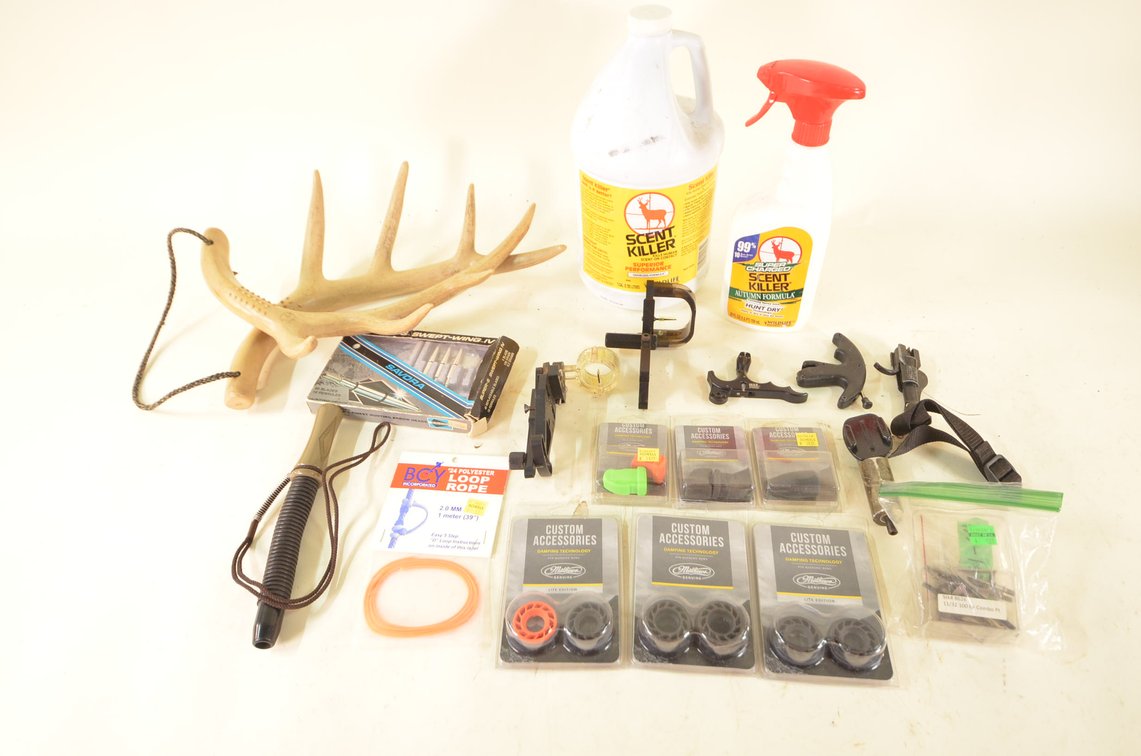 Archery Supplies, Rattling Antlers, Scent Killer And More