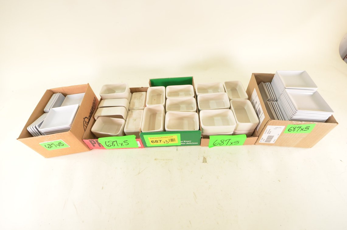 Clipper Plates, Buffalo China Rectangle Dishes
