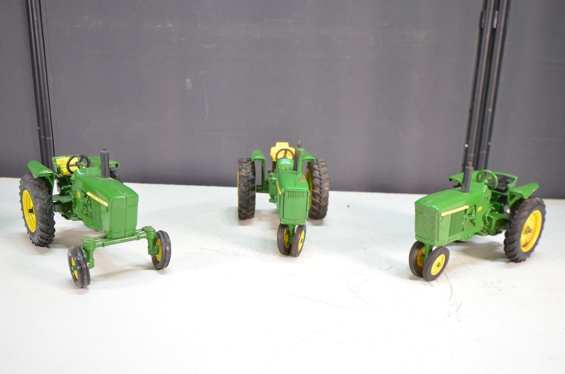 (3) JD Ertl Die Cast Tractors