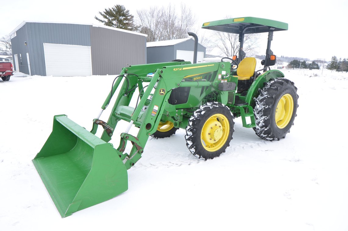 2018 John Deere 5065E Tractor With JD 520M Loader