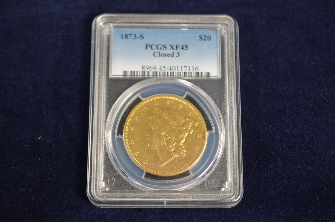 1873-S $20 Dollar Liberty Head Gold Coin