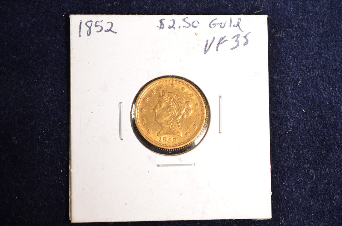 1852 $2.50 Liberty Head Gold Coin