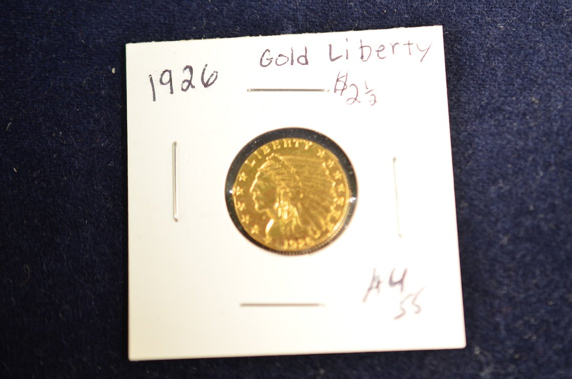 1926-BLP $2.50 Indian Head Gold Coin