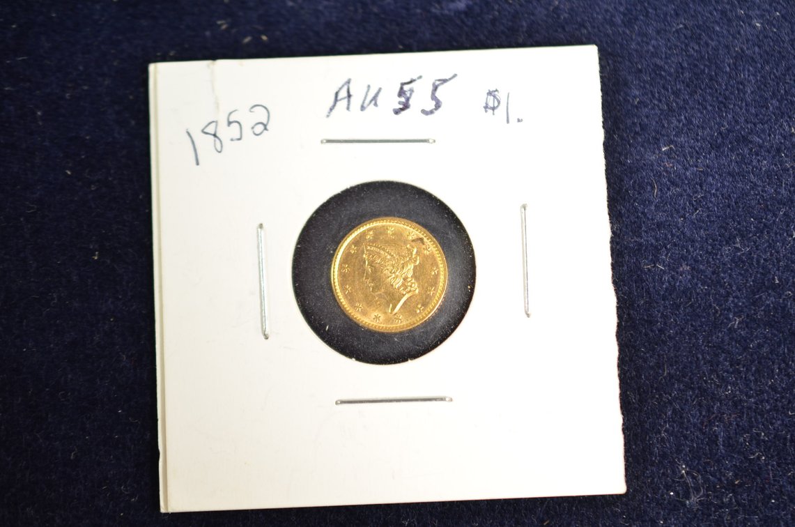 1852 $1 Liberty Head Gold Coin