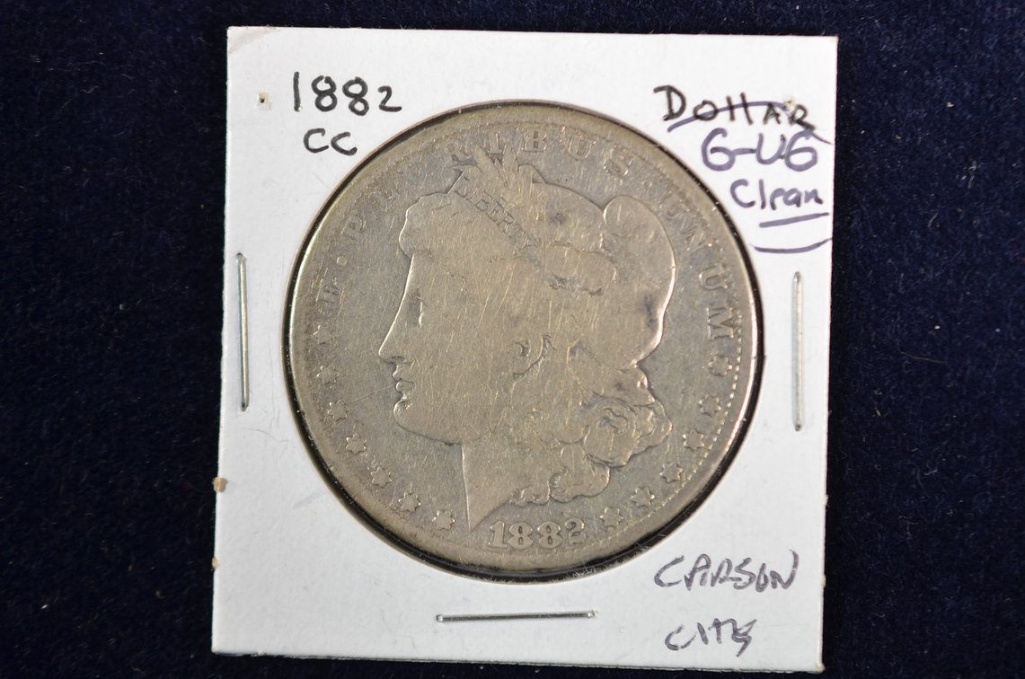 1882-CC Morgan Silver Dollar