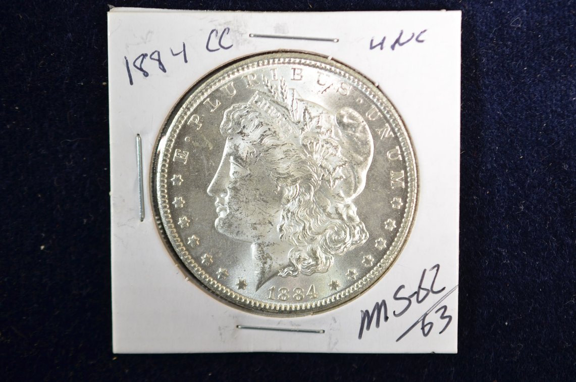 1884-CC Morgan Silver Dollar