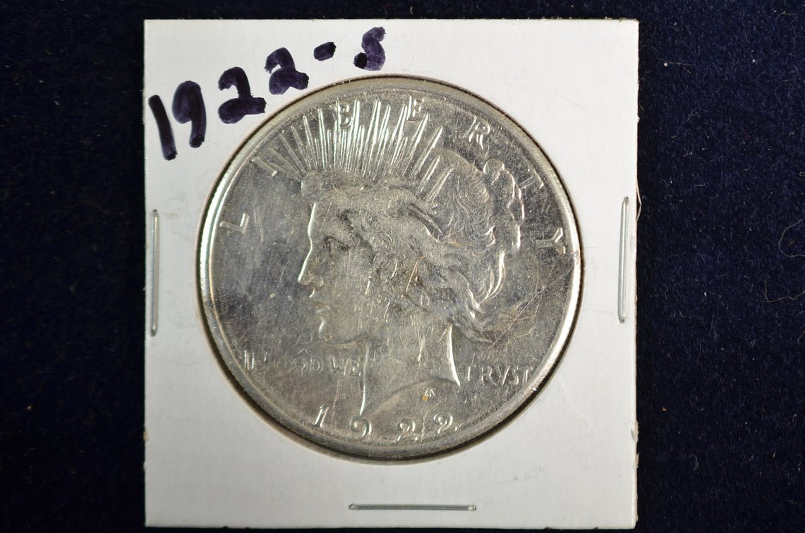 1922-S Peace Silver Dollar