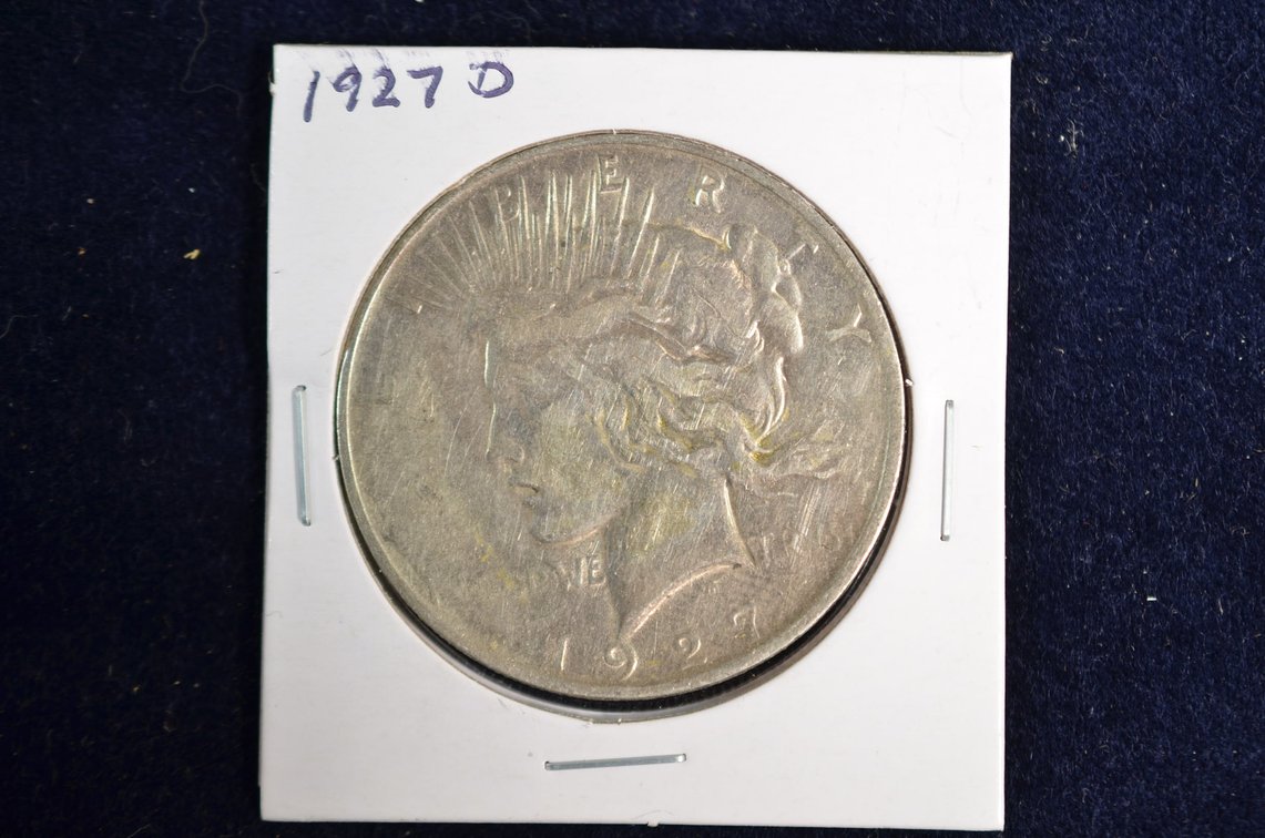 1927-D Peace Silver Dollar