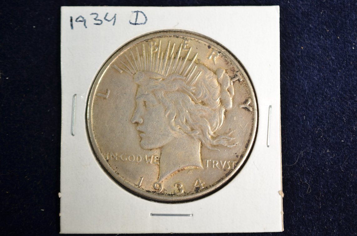1934-D Peace Silver Dollar