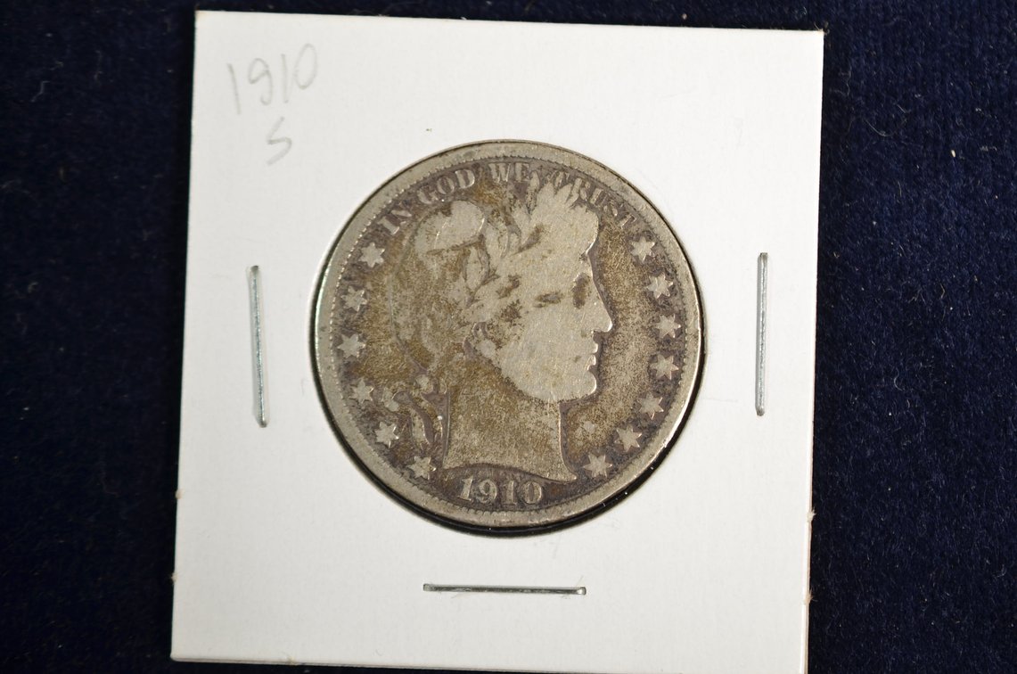 1910-S Barber Half Dollar