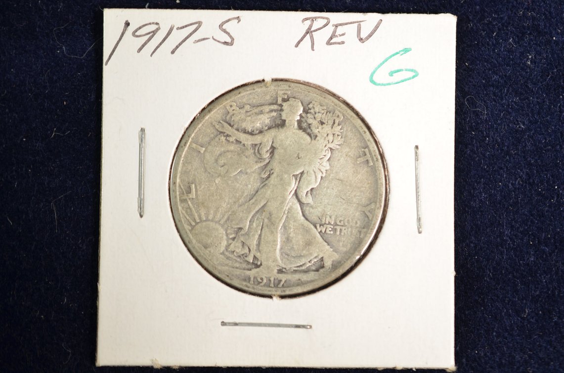 1917-S Liberty Walking Half Dollar