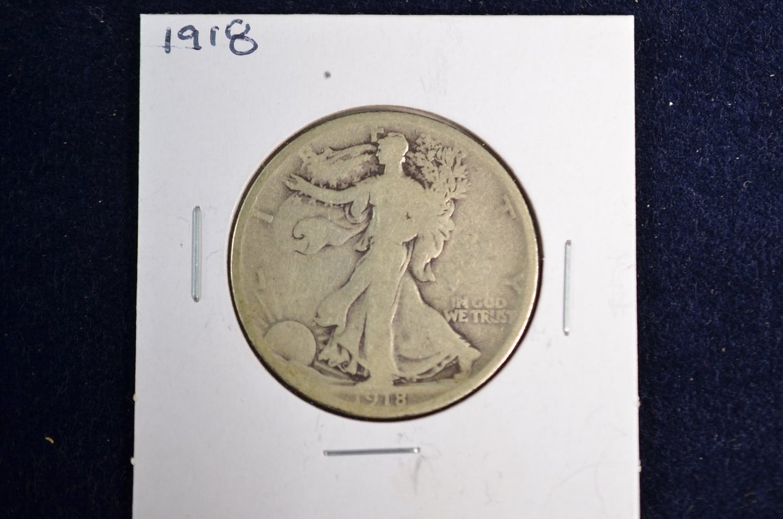 1918 Liberty Walking Half Dollar
