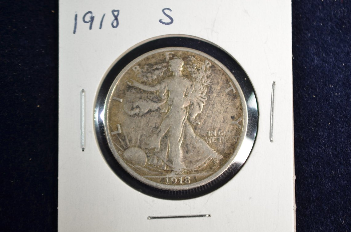 1918-S Liberty Walking Half Dollar