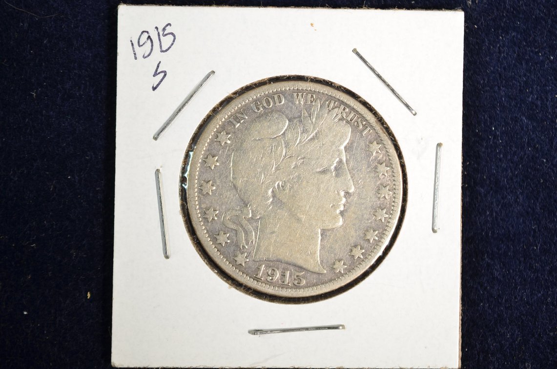 1915-S Barber Half Dollar