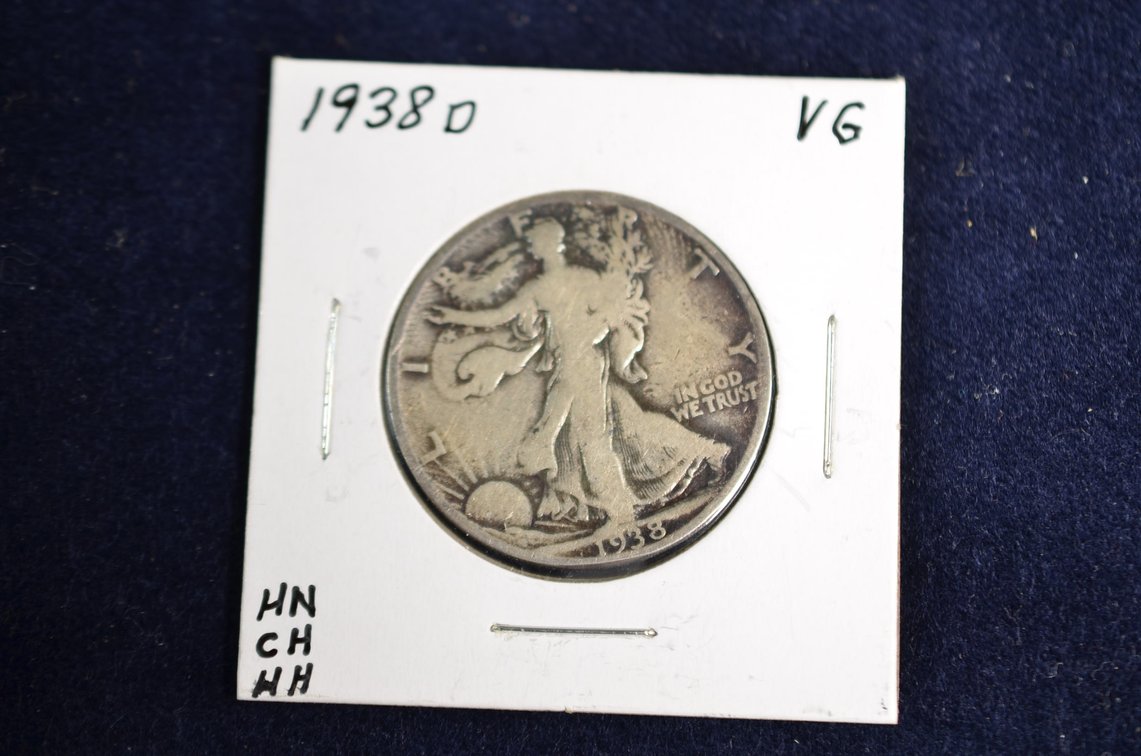 1938-D Liberty Walking Half Dollar