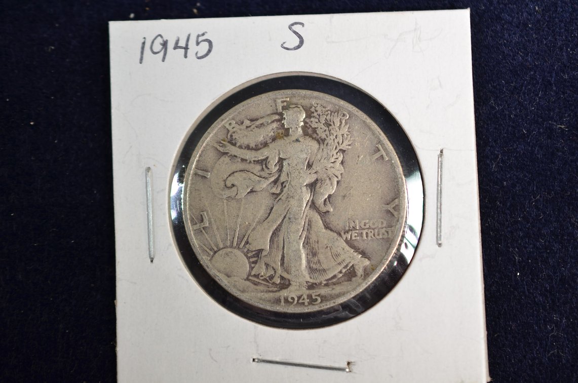 1945-S Liberty Walking Half Dollar