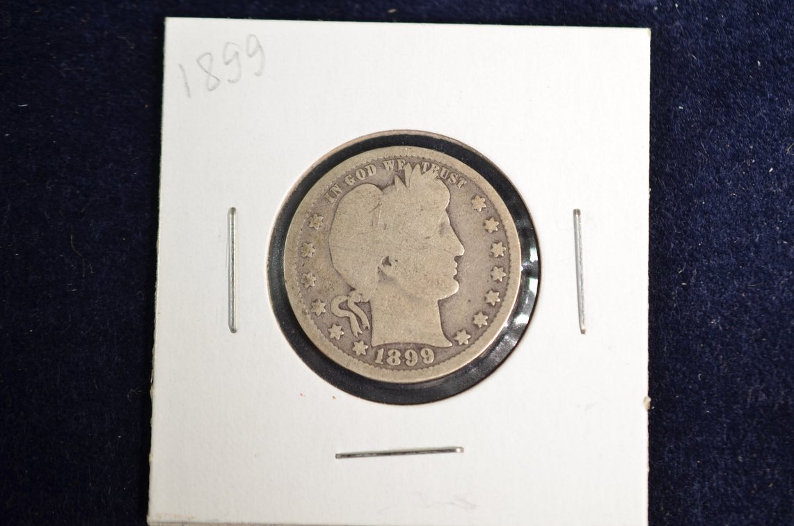 1899 Barber Quarter Dollar