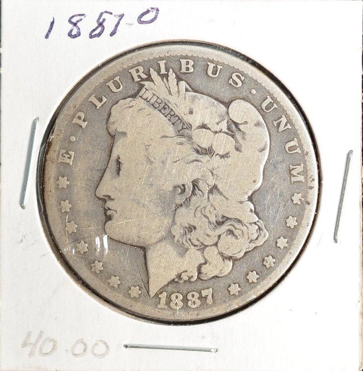 1887O Morgan Silver Dollar