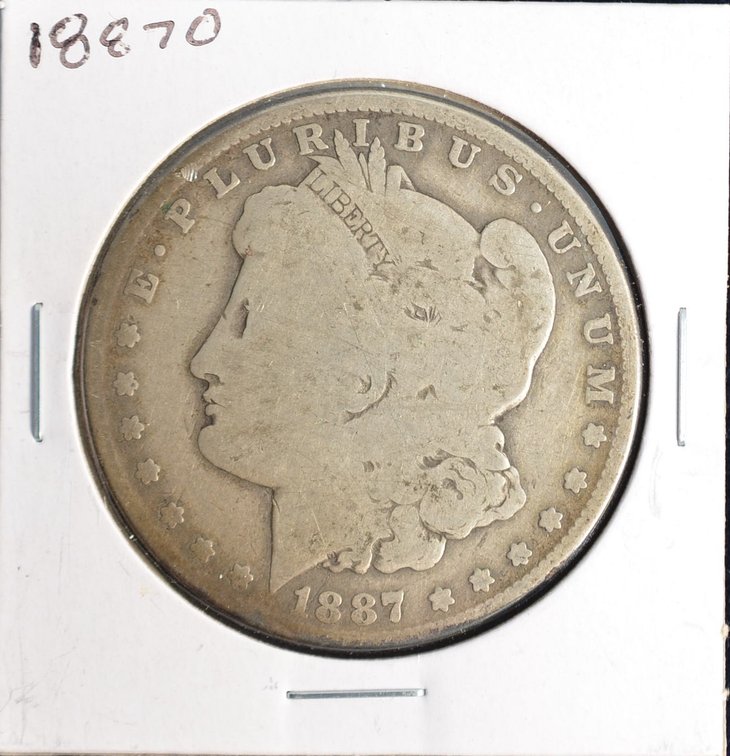 1887O Morgan Silver Dollar