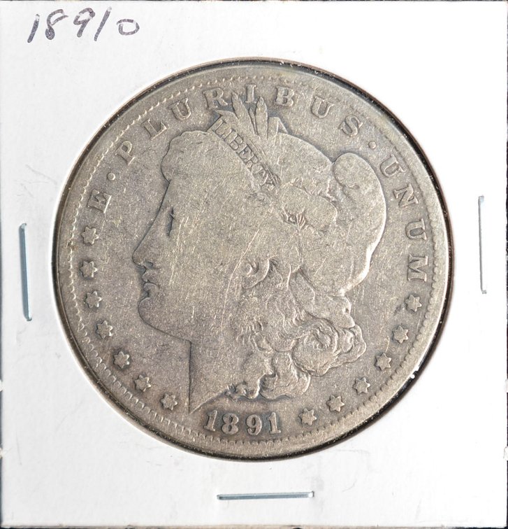 1891O Morgan Silver Dollar