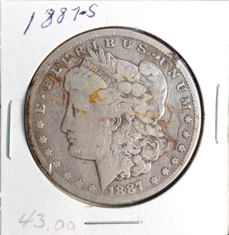 1887S Morgan Silver Dollar
