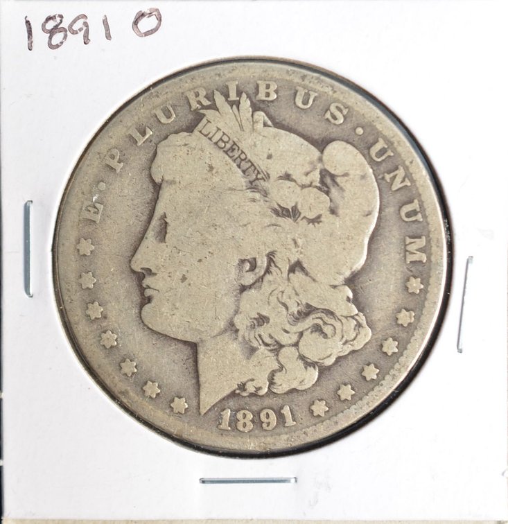 1891O Morgan Silver Dollar