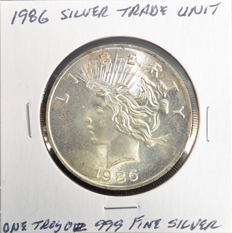 1986 Silver Trade Unit Round