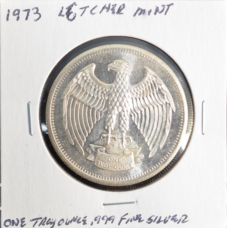 1973 Letcher Mint Silver Round