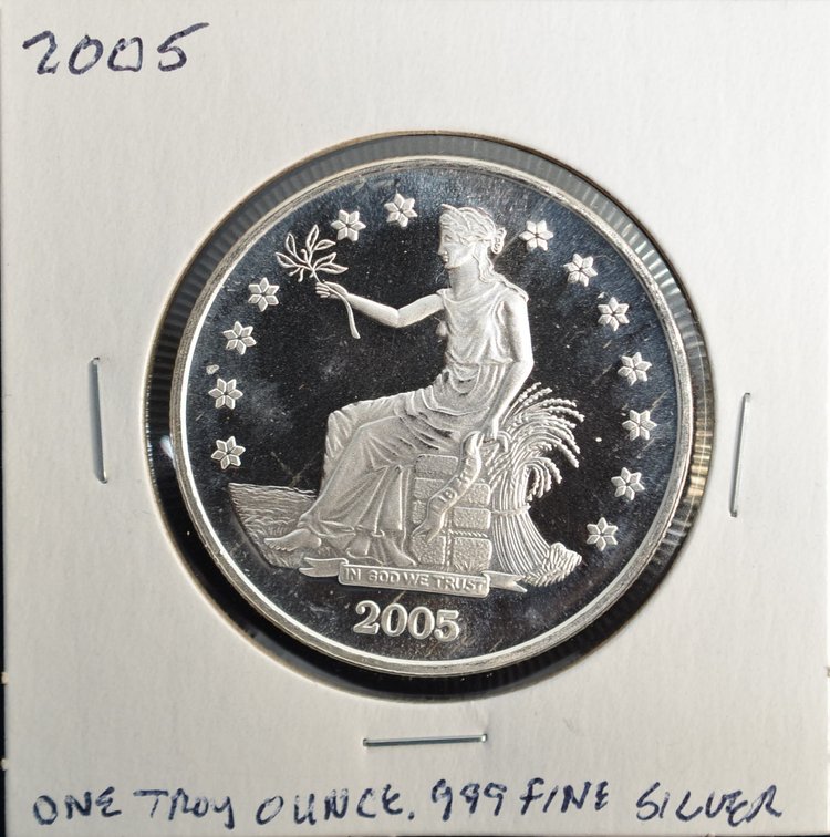 2005 Seated Liberty Silver Round