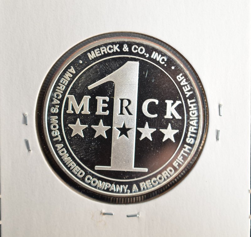 18911991 Merck & Co Silver Round