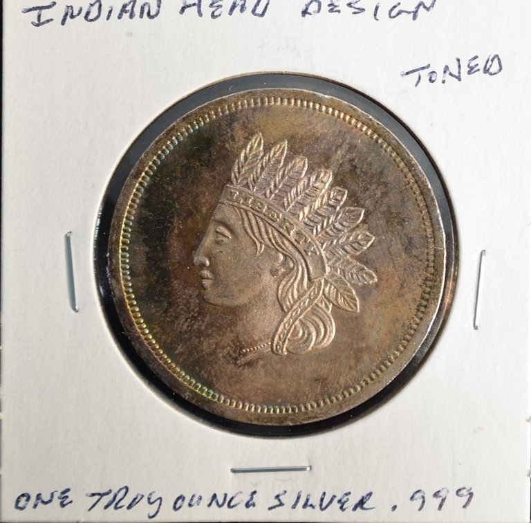 Indian Head Design Silver Round
