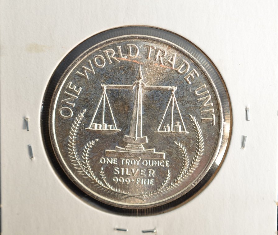 1985 World Trade Unit Silver Round