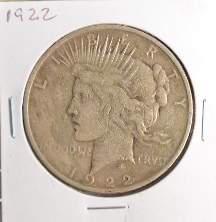 1922 Peace Silver Dollar