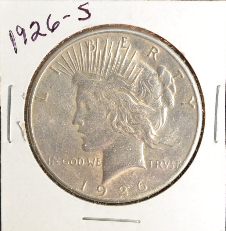 1926S Peace Silver Dollar
