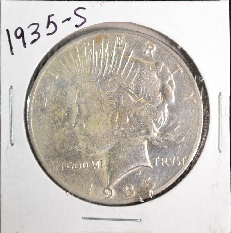 1935S Peace Silver Dollar