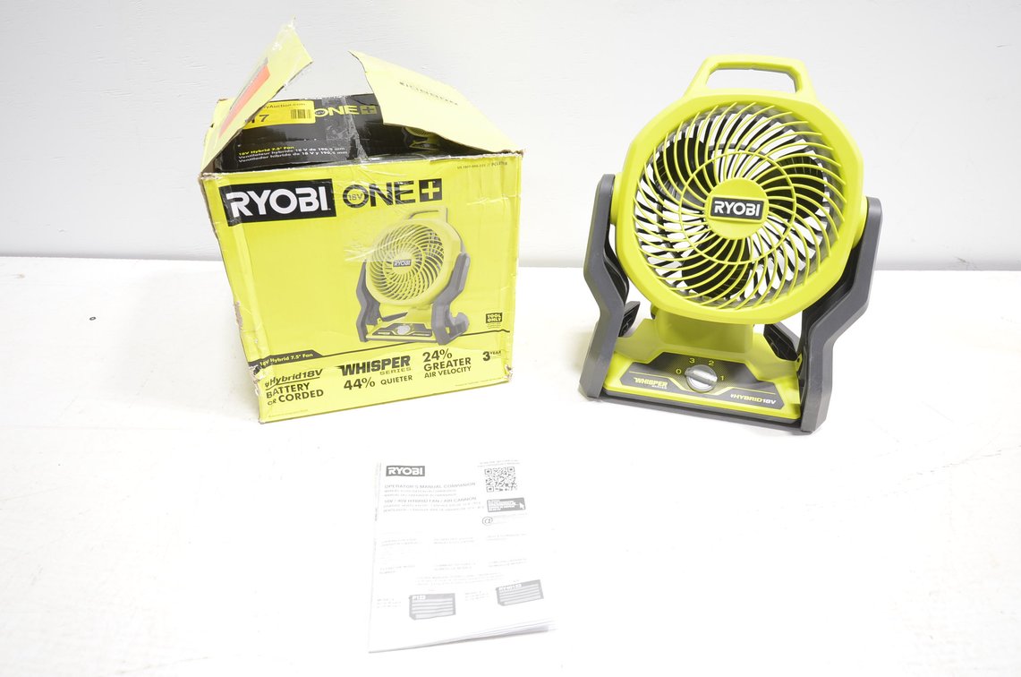 Ryobi 18v Whisper Series Fan