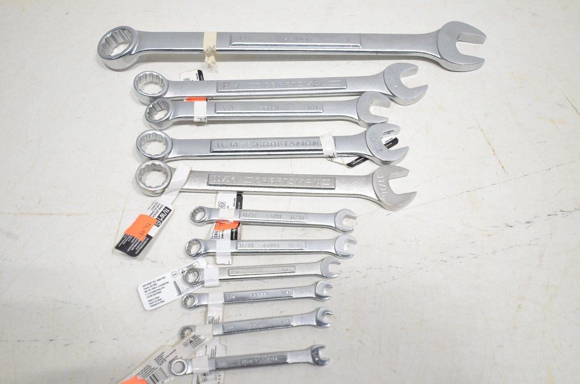(11) Craftsman Combination Wrenches, SAE