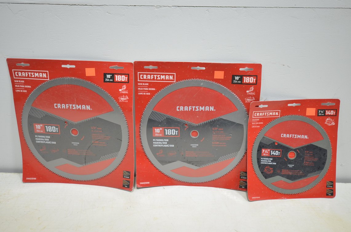 (3) Craftsman Wood Saw Blades