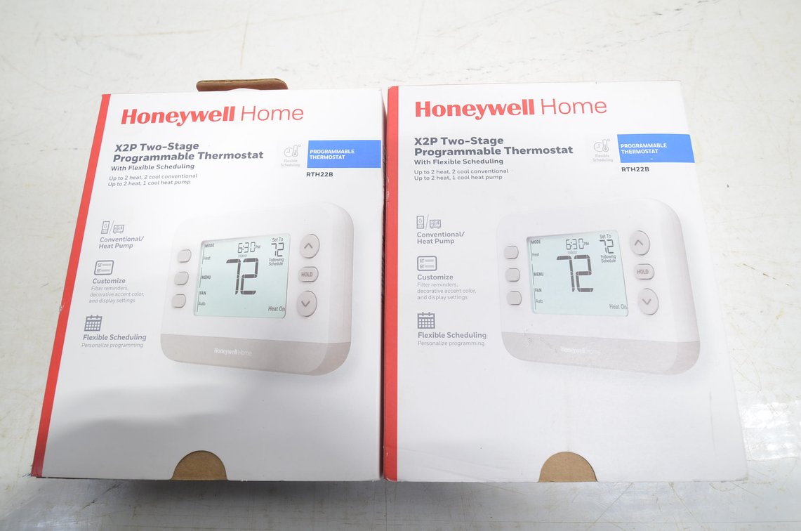 (2) Honeywell X2P Programmable Thermostat