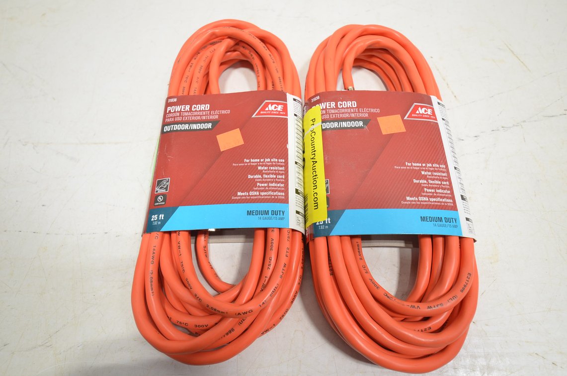 (2) Ace 25' Power Cords