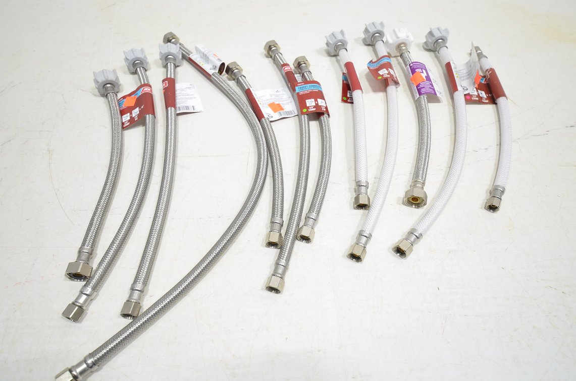 (12) Faucet And Toilet Connectors