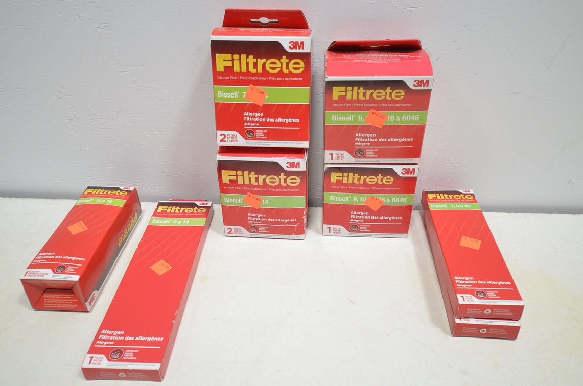 (8) 3M Bissell Vacuum Filters