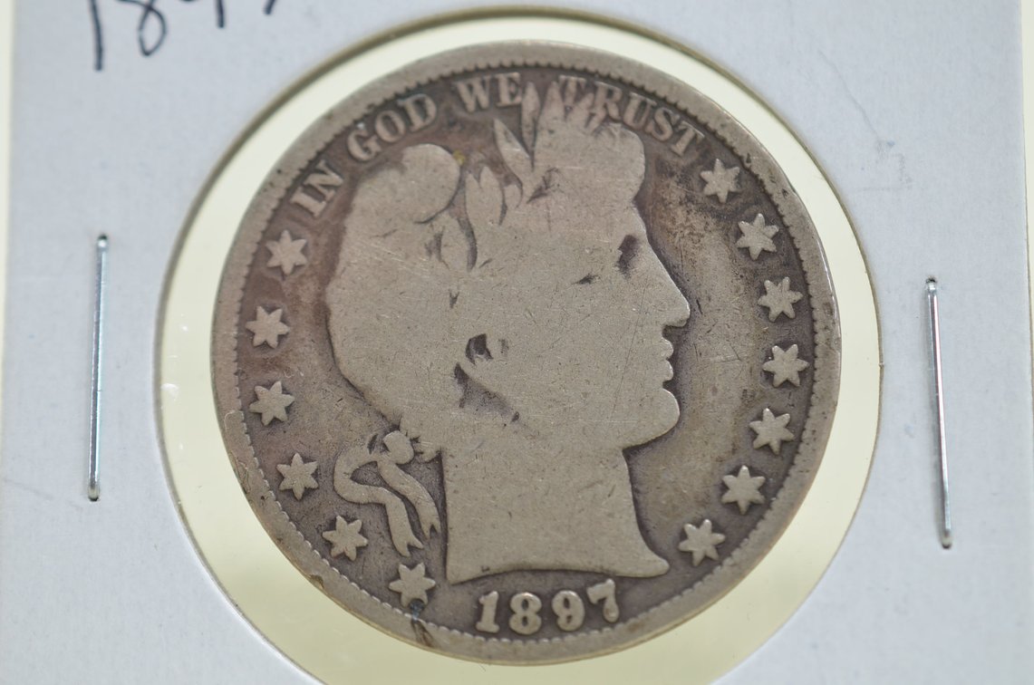 1897 Barber Silver Half Dollar