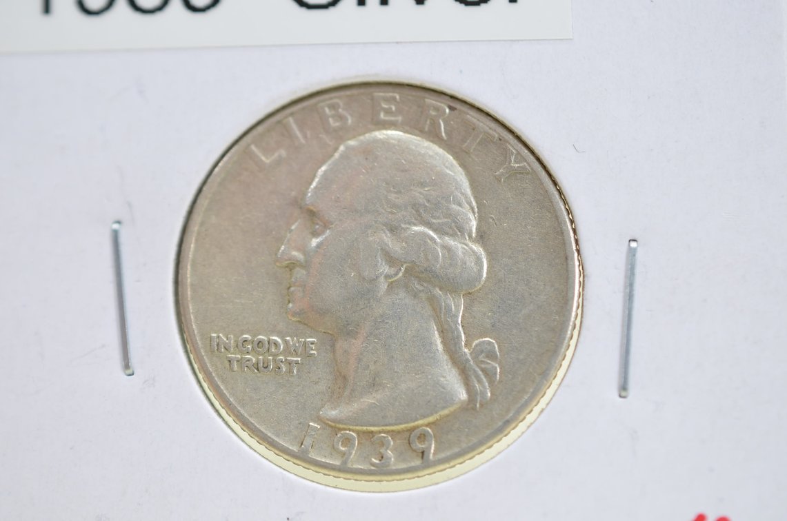 1939 Washington Quarter Dollar