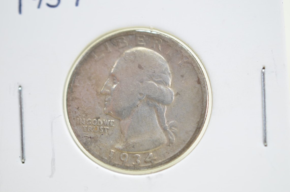 1934 Washington Quarter Dollar
