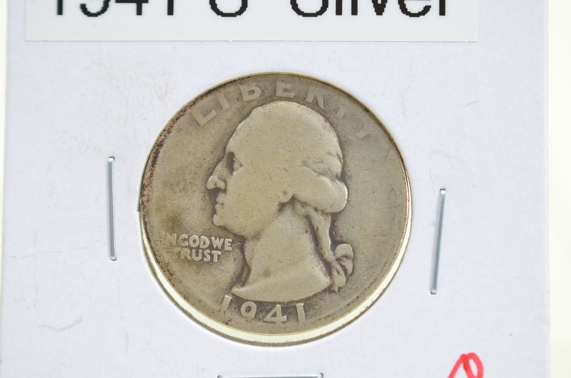 1941 S Washington Quarter Dollar