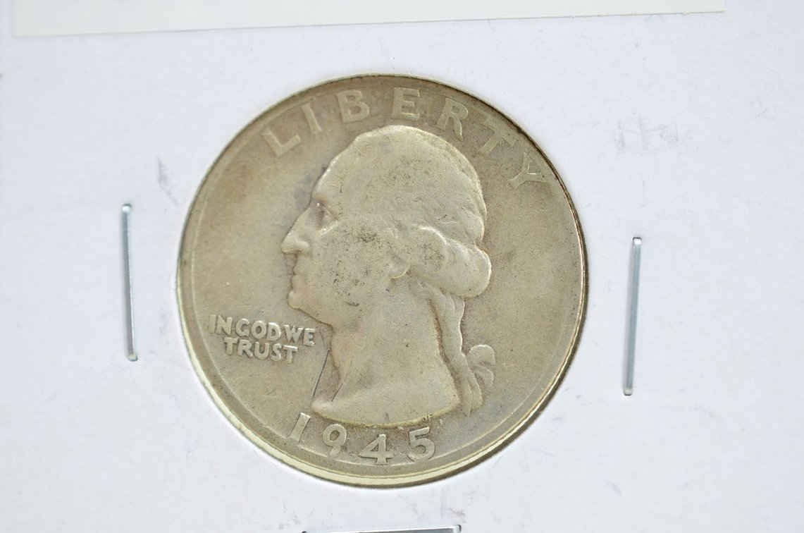 1945 S Washington Quarter Dollar