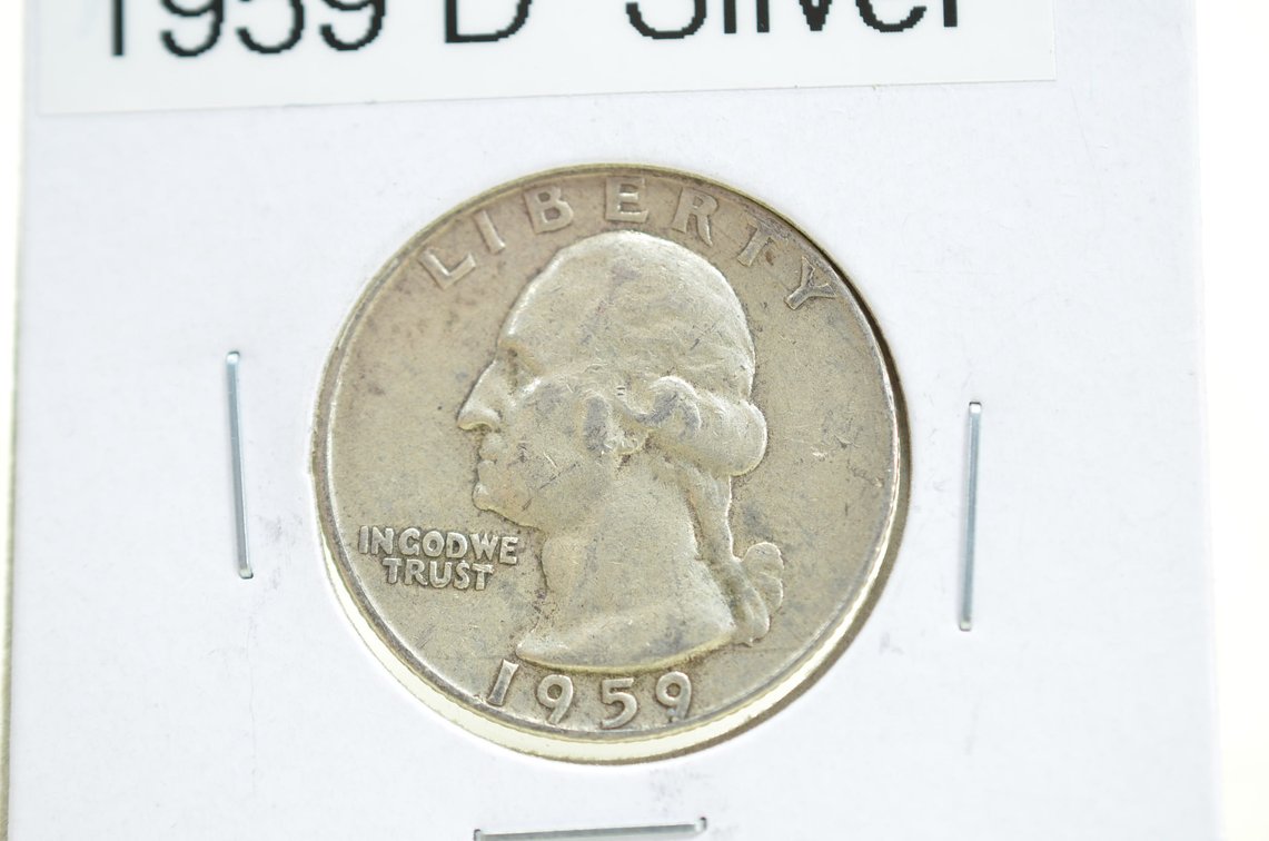1959 D Washington Quarter Dollar